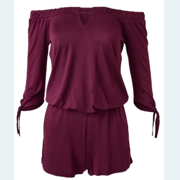 Venus - Off-The-Shoulder Romper (NWT) - Picture 2 of 5